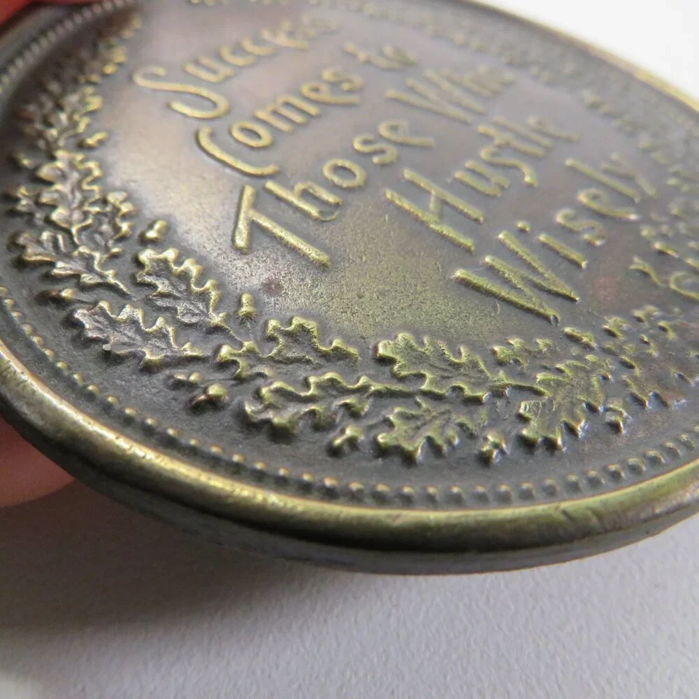Vintage Round Metal Brass Buckle 2.5